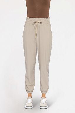 Cuffed Essential High-Waist Joggers Smokey taupe