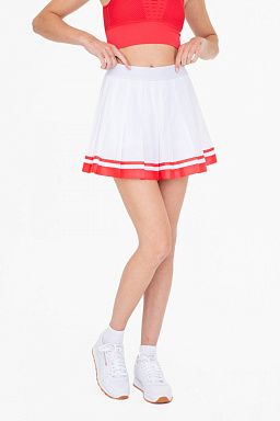 GREEN Stripe Pleated Tennis Skirt