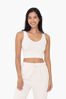Ribbed Seamless Cropped Tank Top