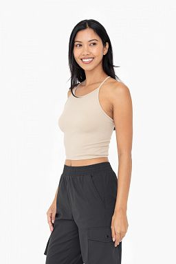 Seamless Ribbed T-Strap Tank Top
