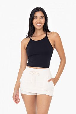 Seamless Ribbed T-Strap Tank Top