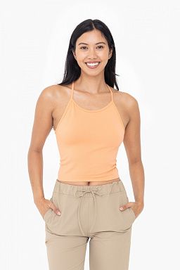 Seamless Ribbed T-Strap Tank Top