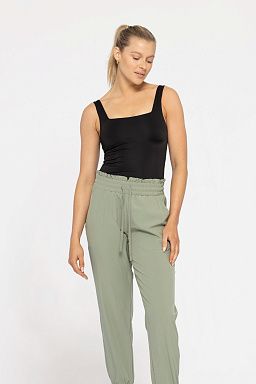 Shine On Square Neck Bodysuit Black