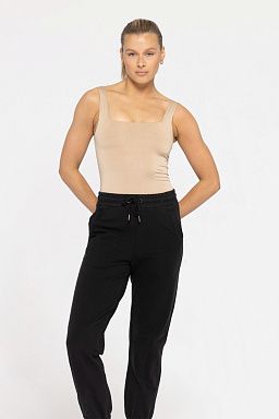 Shine On Square Neck Bodysuit Nude