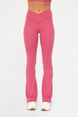 Venice Crossover Waist Yoga Pants Soft magenta