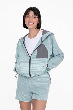 Ombre Stripe Active Windbreaker