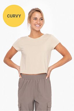 CURVY Essential Short Sleeve Tee