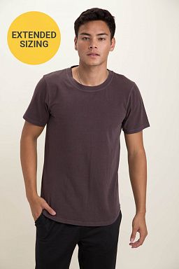 EXTENDED Pima Cotton Breathable Scallop Hem Tee