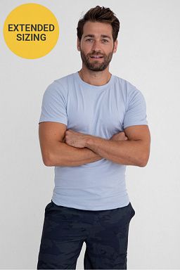EXTENDED Pima Cotton Breathable Scallop Hem Tee