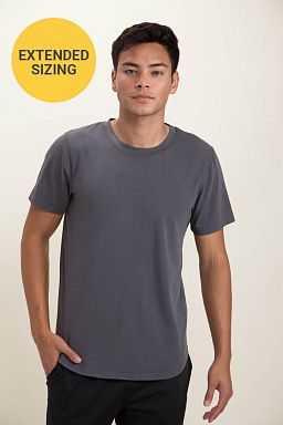 EXTENDED Pima Cotton Breathable Scallop Hem Tee